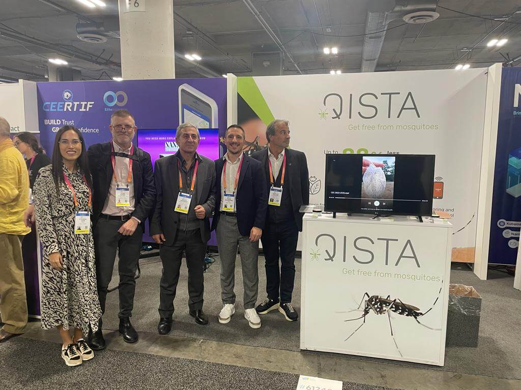 QISTA et sa borne anti-moustique présents au CES de Las Vegas pour présenter son innovation de lutte antimoustique